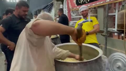 Biryani Arbaeen Walk in Karbala Iraq