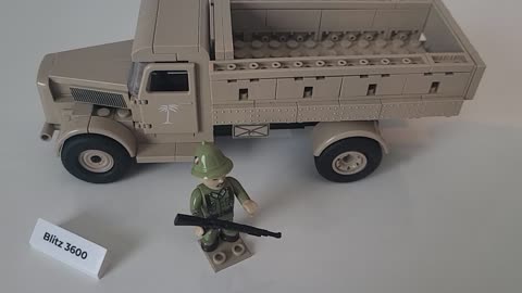 Cobi blitz 3600 WW2 German army dak truck.