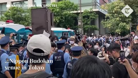 Shinzo Abe funeral: Protests erupt as world leaders honour Japan's slain former PM