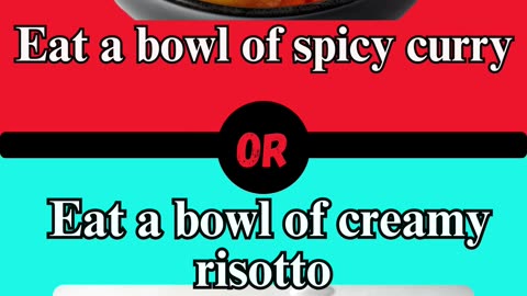 Would you rather food edition