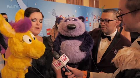 Donkey Hodie and Purple Panda Interview from the Childrens & Family Emmys Red Carpet