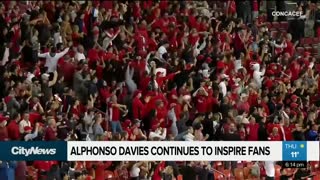 Alphonso Davies continues to inspire fans