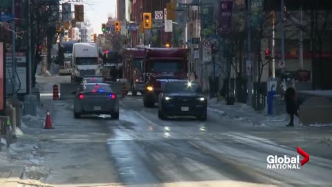 Truckers protests: Some trucks move, others stay after Ottawa mayor's deadline