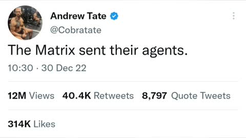 Andrew Tate Released From Romanian Jail Tweets About Matrix