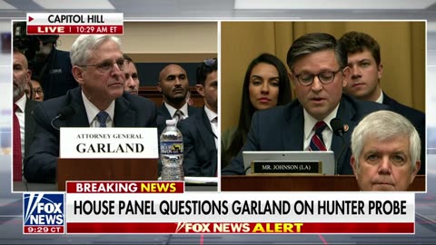 Rep. Mike Johnson Questions AG Merrick Garland about Hunter Biden & Biden Crime Family