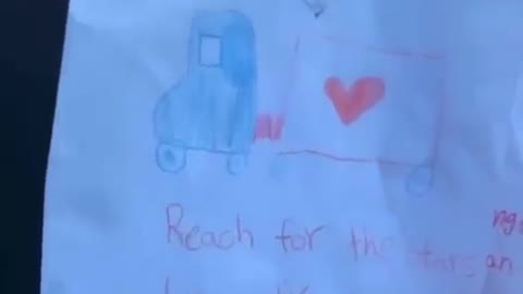 Little Girls Note Brings Trucker To Tears