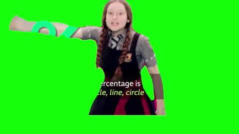 Bella Ramsey “A Percentage Is Circle Line Circle” Green Screen