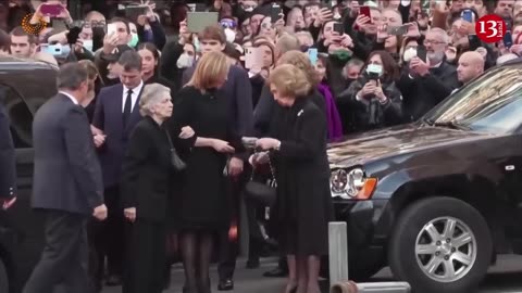 Former Spanish King arrives for funeral of Constantine II in Athens