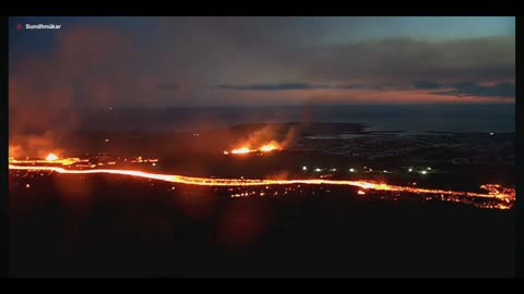 Grindavik, Iceland Eruption 1/14/24