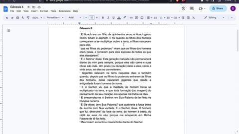 Leitura do Targum de Onkelos em Português (Gênesis 6)