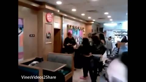 BLOODY ghetto girls Fight in Mcdonalds