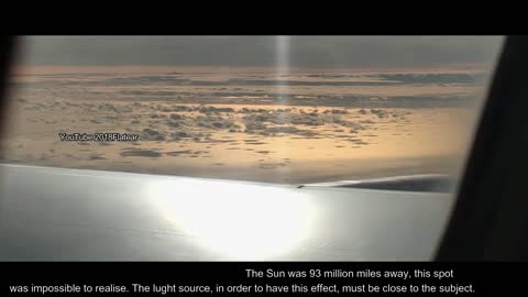 The Sun can't make spotlight if it is at 93 millions miles away!