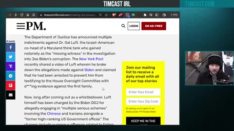 Timcast IRL Biden DOJ INDICTS Whistleblower Who EXPOSED Biden Family Corruption, SHOCKER