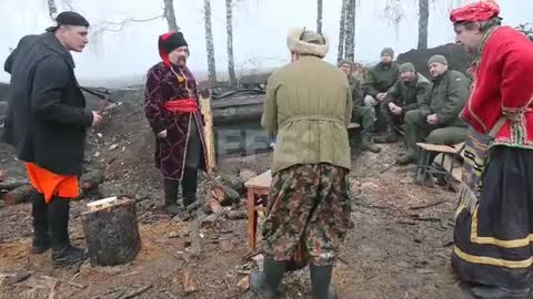 Ucrania| Artistas felicitan la Navidad a soldados de la Guardia Nacional en Járkov