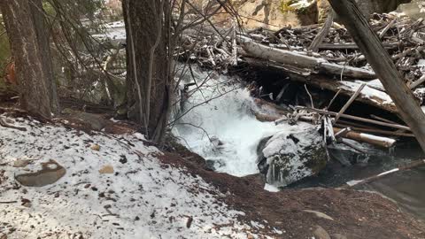 Raging Waterfall at Creek Dam – Whychus Creek – Central Oregon