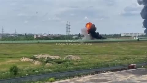 The Ka-52 of the Russian Aerospace Forces has worked on an oil storage depot in Voronezh.