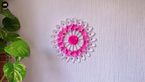 Paper Craft For Home Decoration, Paper Flower Wall Hanging, and Wall Decor