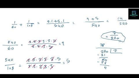 Addition av rationella tal: Part 2: Exempel 6