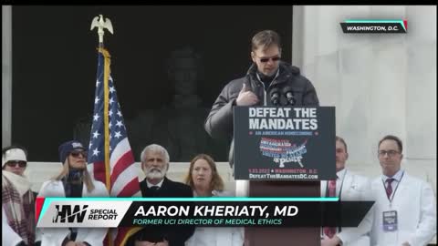 Dr. Aaron Kheriaty, thousands who gathered to defeat the Vaccine mandates