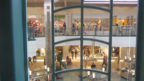 BUSTED: Glass Montgomery Vector hydraulic elevator at Westroads Mall, Omaha NE