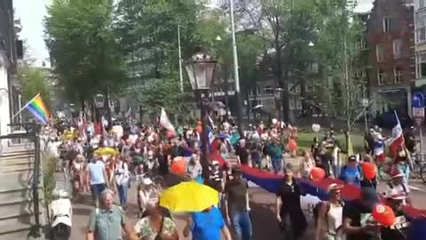 Amsterdam hosts mass protest