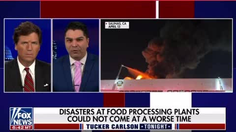 FOOD FIRES - Various food processing plants in the US have burned down...