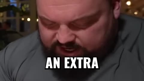 Eddie Hall Orders A Crazy Amount Of Food MIND BLOWING