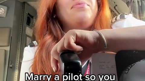 Marry a pilot so you can fly for free