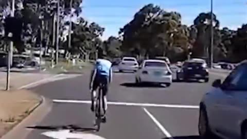 Cyclist In The Streets