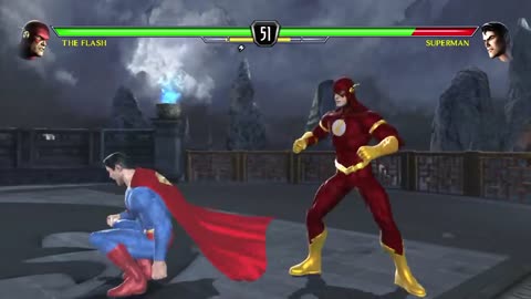 Mortal Kombat vs DC Universe - Arcade mode as The Flash best gaming