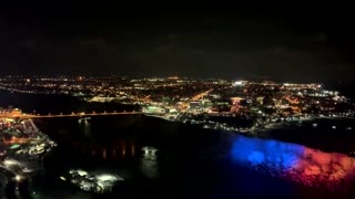 Niagara Falls lights up in support of Ukraine