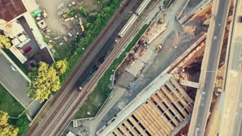 Montreal City, Canada Aerial Drone View