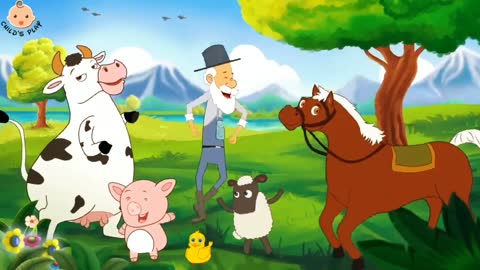 Old Macdonald had a farm | English Poem | Animated Rhyme | Famous | Musical