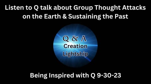 Q talks: How combined human/group thought can create portals