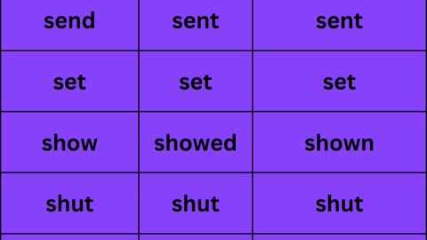 Irregular verbs 7