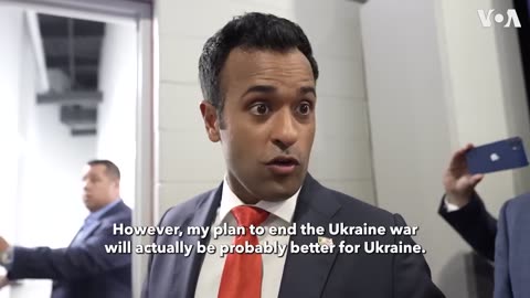 US presidential candidate Vivek Ramaswami announced his plan to end the war in Ukraine