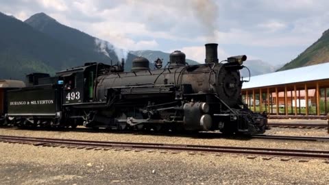 Beautiful Silverton Colorado San Juan Rocky Mountains Montage Durango Narrow Guage Railroad Zippy Blue Heeler Swimming!