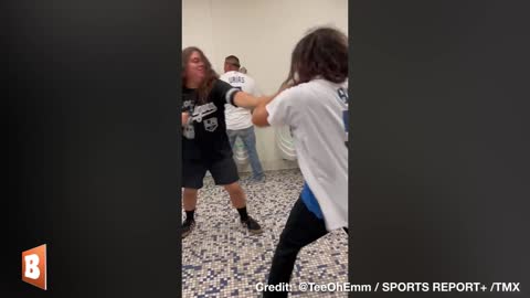 Fight Breaks Out at the Urinals in Dodger Stadium...Ends with a Handshake