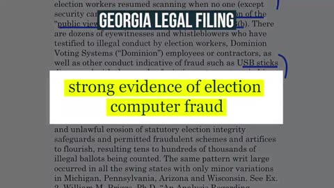 Election 2020 - Georgia & The Overwhelming Evidence Of Fraud