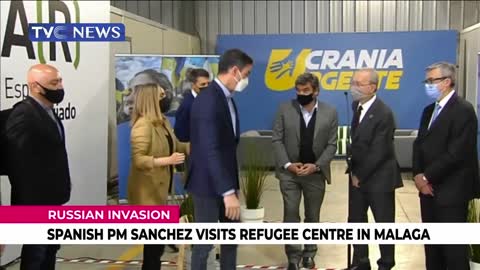 (SEE VIDEO) Spanish PM Sanchez Visits Refugee Centre in Malaga