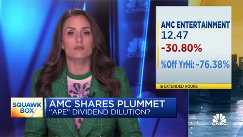 AMC shares plummet ahead of 'APE' shares debut_Cut