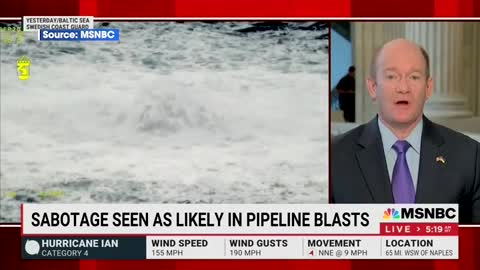 Sen. Chris Coons on Who's 'Likely' to Blame for Pipeline Blasts