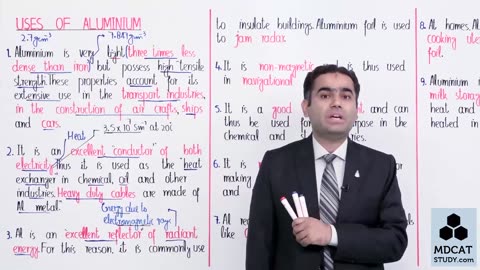 LEC#8 USES OF ALUMINIUM