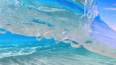 The beauty of the ocean waves