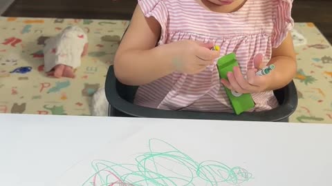 Funny Kids drawing! Funny baby video