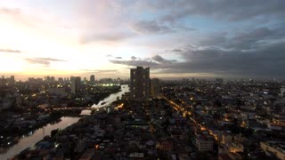 Night time time laps over pasig river mandaluyong