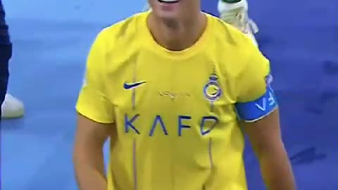 Cristiano couldn't believe he scored 2 goals in the final match for Al Nassr