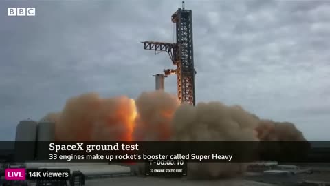 Elon Musk's SpaceX tests Starship, most powerful ever rocket system - BBC News