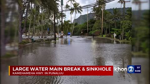 Vehicle in sinkhole in Punaluu among multiple reports to HPD