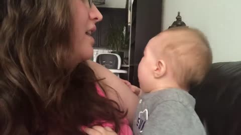 Baby Gets Emotional When Mom Sings Opera!